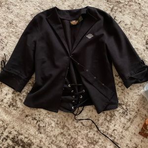Harley Davidson corset jacket